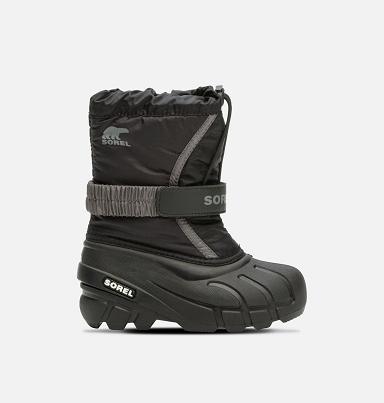 Sorel Flurry Boots UK - Kids Boots Black,Grey (UK1804673)